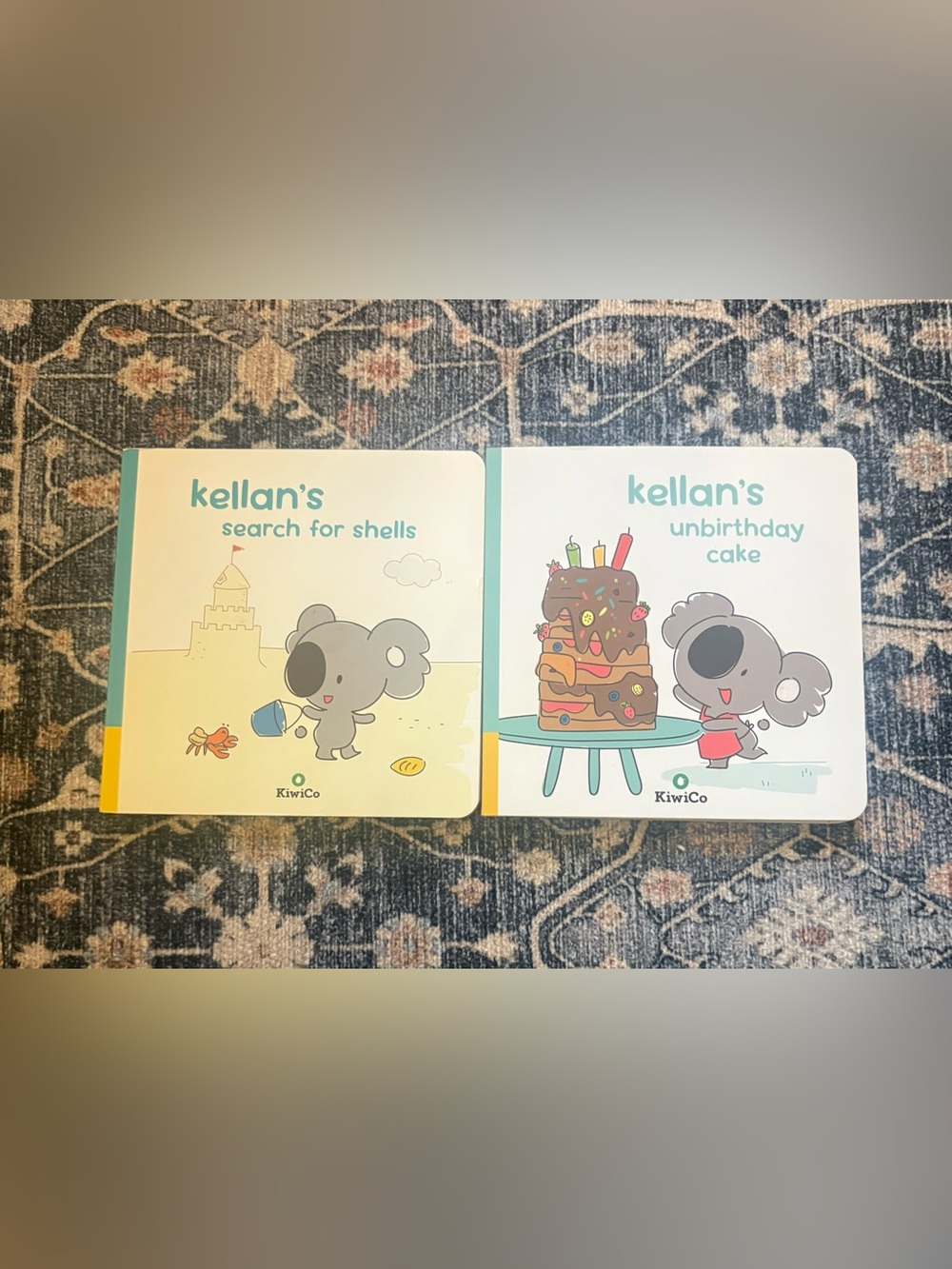 KiwiCo. Kellan Books - Kellan’s Search for Shells & Kellan’s Unbirthday Cake